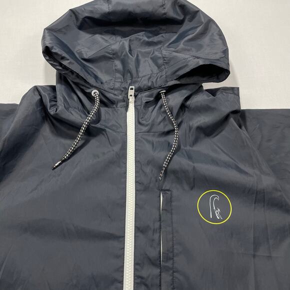 Quiksliver Eddie Aikau Surfer Lightweight Jacket Hooded size L Black - Picture 4 of 8